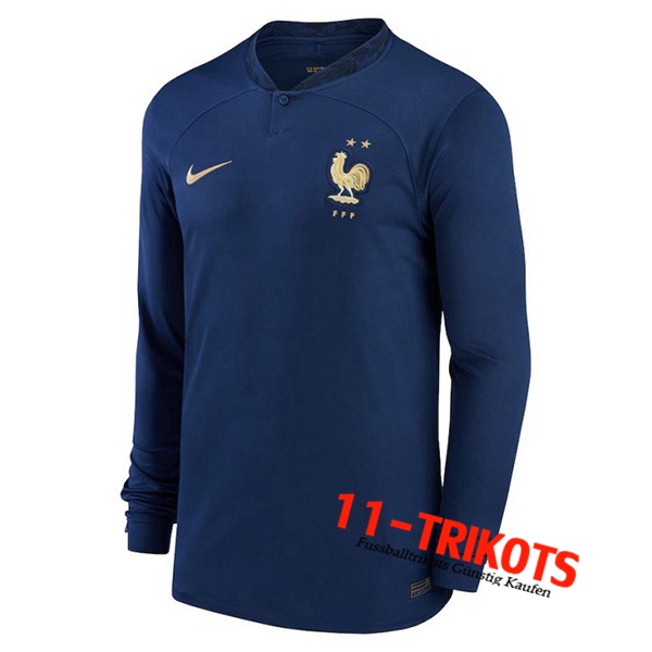 Neues Frankreich Heimtrikot Langarm 2022/2023