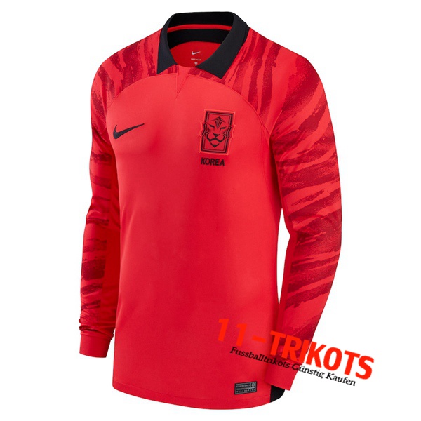 Neues Südkorea Republik Heimtrikot Langarm 2022/2023