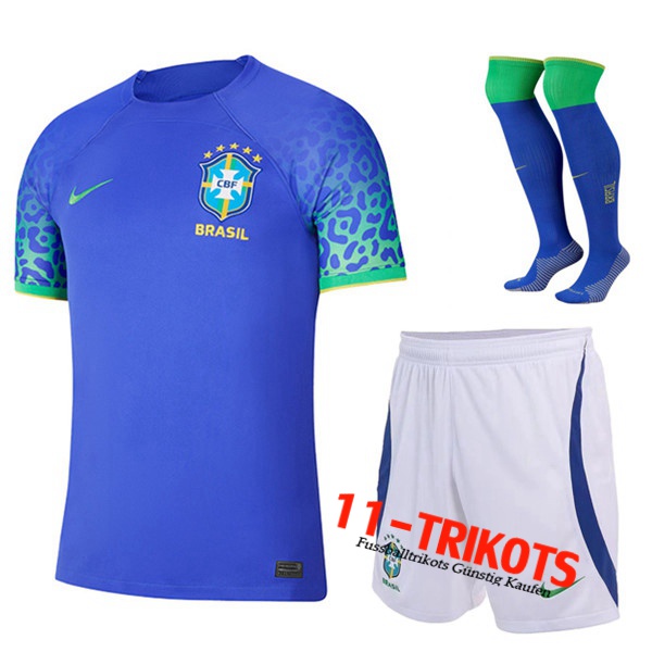 Brasilien Auswärtstrikot (Shorts + Socken) 2022/2023