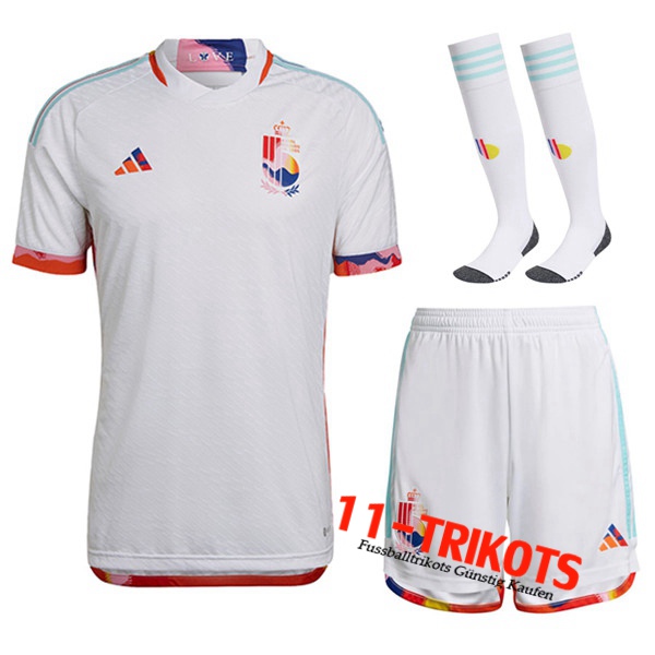 Belgien Auswärtstrikot (Shorts + Socken) 2022/2023