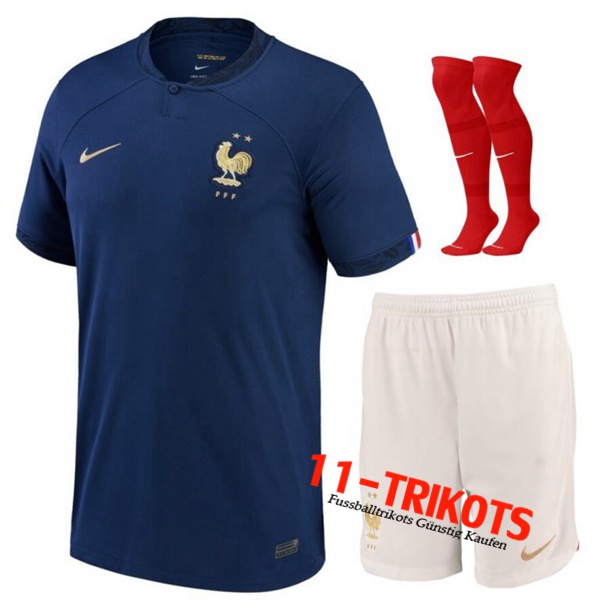 Frankreich Heimtrikot (Shorts + Socken) 2022/2023