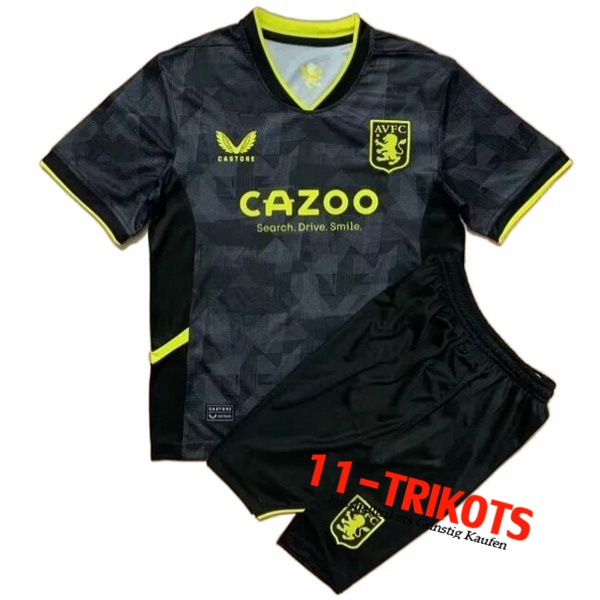 Neues Aston Villa Kinder Third Trikot 2022/2023