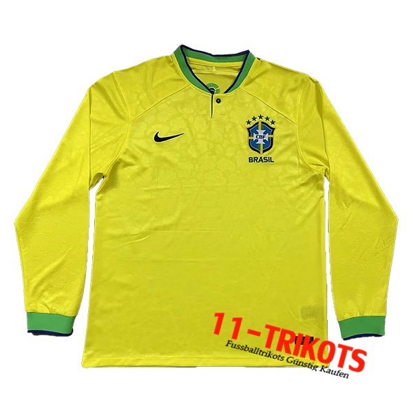 Neues Brasilien Heimtrikot Langarm 2022/2023