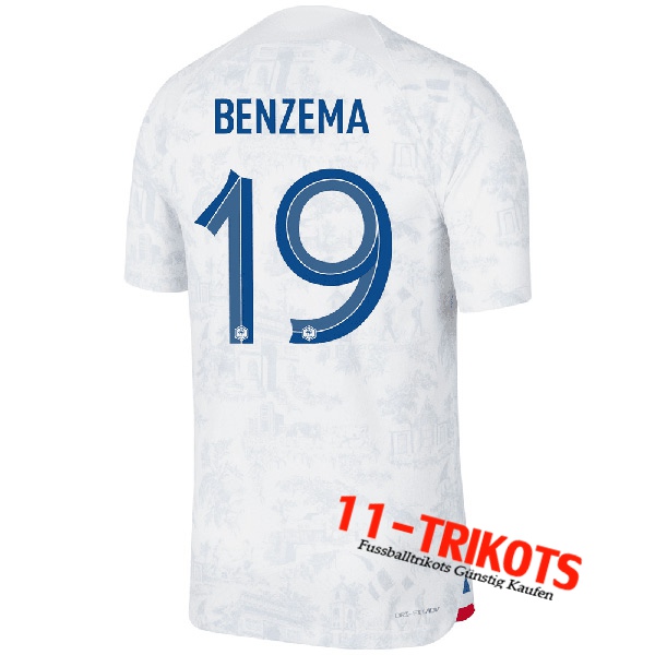 Frankreich (BENZEMA #19) 2022/2023 Auswärtstrikot