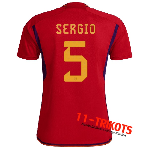 Spanien (SERGIO #5) 2022/2023 Heimtrikot