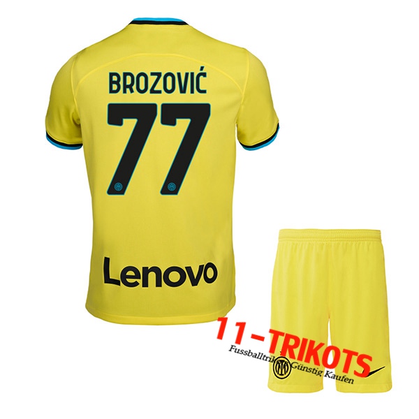 Inter Milan (BROZOVIĆ #77) Kinder Auswärtstrikot 2022/2023
