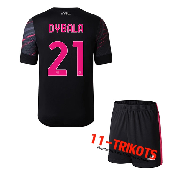 AS Rom (DYBALA #21) Kinder Third Trikot 2022/2023