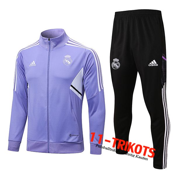 Real Madrid Trainingsanzug (Jacke) lila 2022/2023