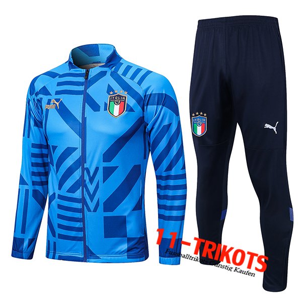 Italien Trainingsanzug (Jacke) Blau 2022/2023