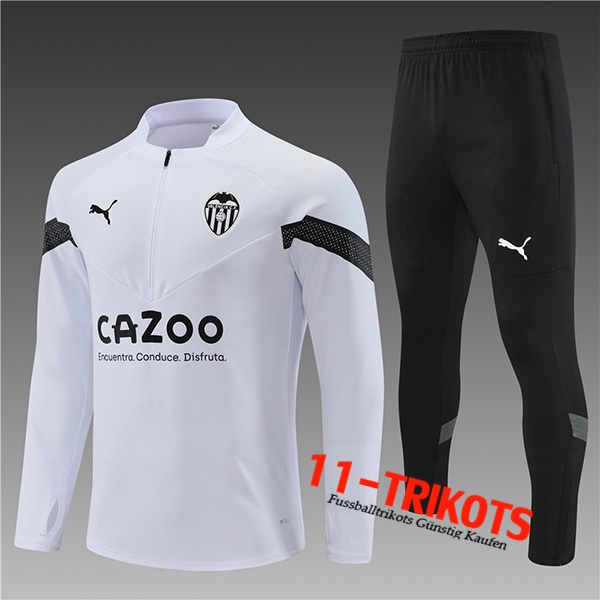 Valencia Trainingsanzug Enfant Weiß 2022/2023
