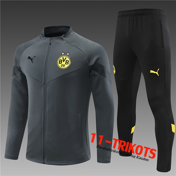 Dortmund Trainingsanzug (Jacke) Enfant Grau 2022/2023