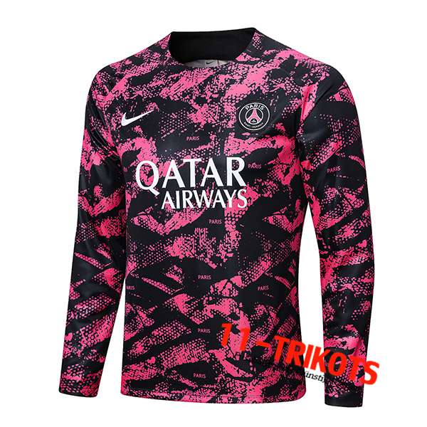 PSG Training Sweatshirt Schwarz/Rosa 2022/2023