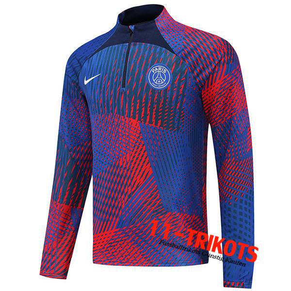 PSG Training Sweatshirt Rot/Blau 2022/2023