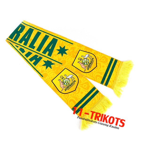 Neues Schals WM 2022 Australien Gelb/Grün