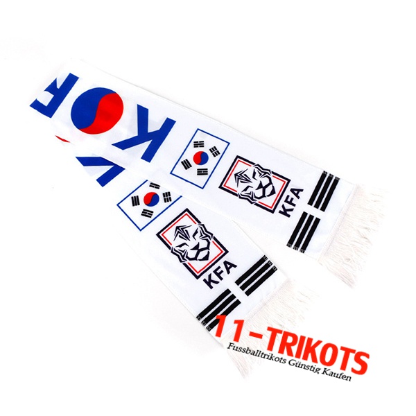 Neues Schals WM 2022 Korea Republik Weiß