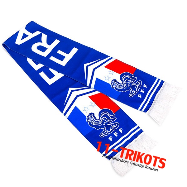 Neues Schals WM 2022 Frankreich Blau