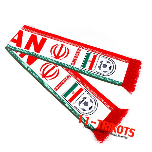 Neues Schals WM 2022 L'Iran Weiß/Rot/Grün