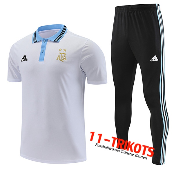 Argentin Poloshirt Weiß 2022/2023