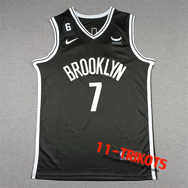 Brooklyn Nets Trikots (TATUM #7) 2022/23 Schwarz