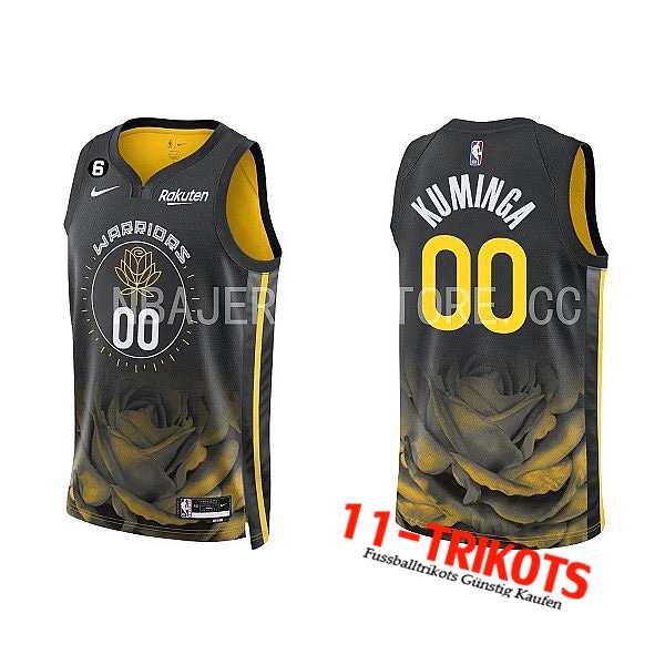 Golden State Warriors Trikots (KUMINGA #00) 2022/23 Schwarz/Gelb