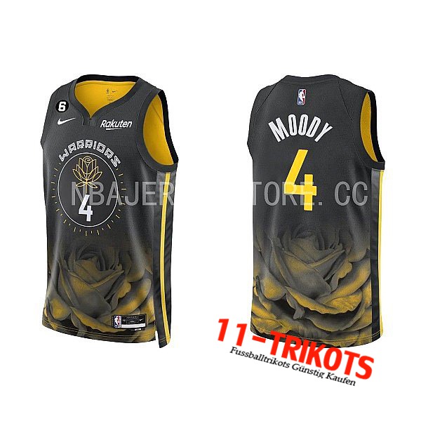 Golden State Warriors Trikots (MOODY #4) 2022/23 Schwarz/Gelb