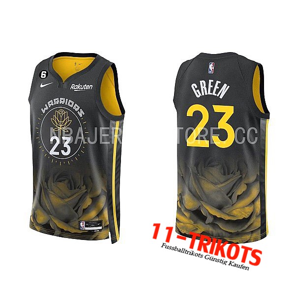 Golden State Warriors Trikots (GREEN #23) 2022/23 Schwarz/Gelb