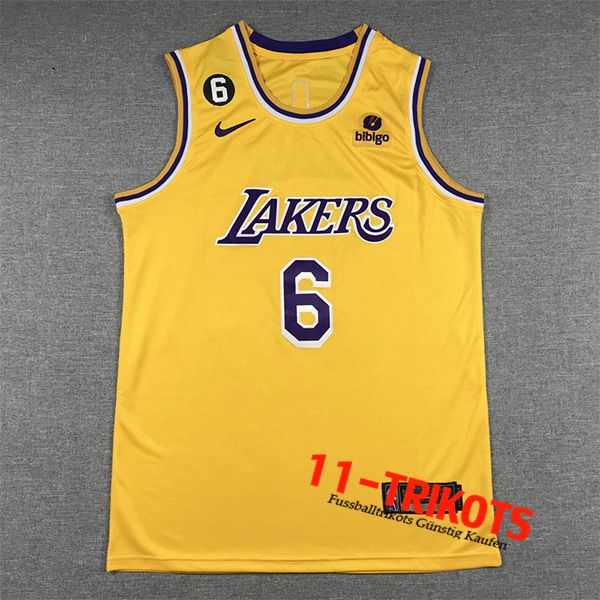 Los Angeles Lakers Trikots (JAMES #6) 2022/23 Gelb