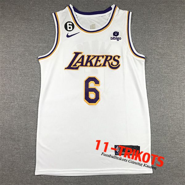 Los Angeles Lakers Trikots (JAMES #6) 2022/23 Weiß