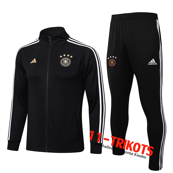 Deutschland Trainingsanzug (Jacke) Schwarz 2022/2023