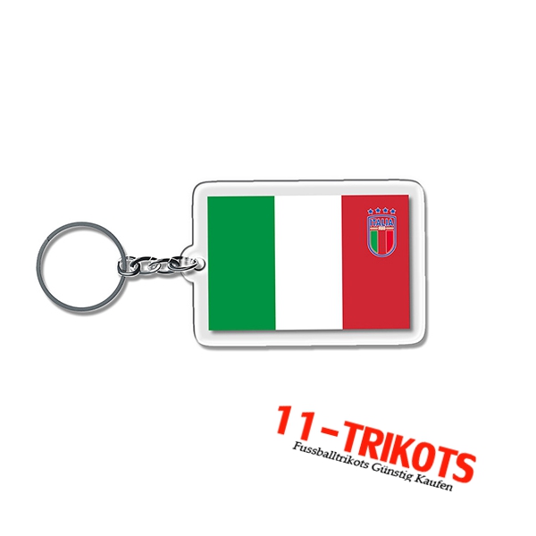 Neues Schlüsselhalter Carré WM 2022 Italien Grün/Weiß/Rot