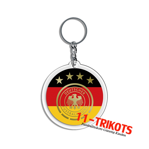 Neues Schlüsselhalter Arrondir WM 2022 Deutschland Schwarz/Rot/Gelb