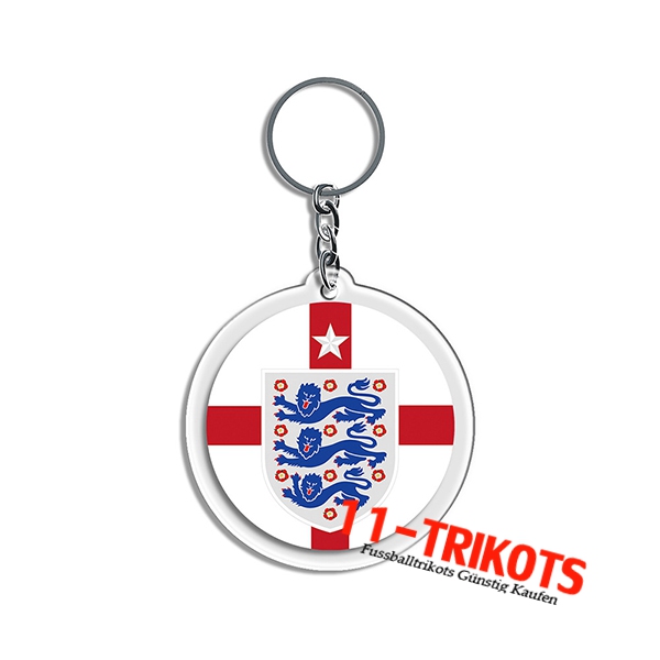 Neues Schlüsselhalter Arrondir WM 2022 Britannien Weiß/Rot