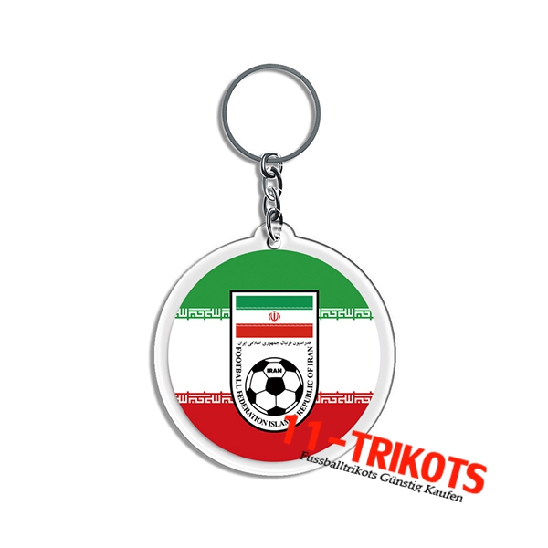 Neues Schlüsselhalter Arrondir WM 2022 L'Iran Grün/Weiß/Rot