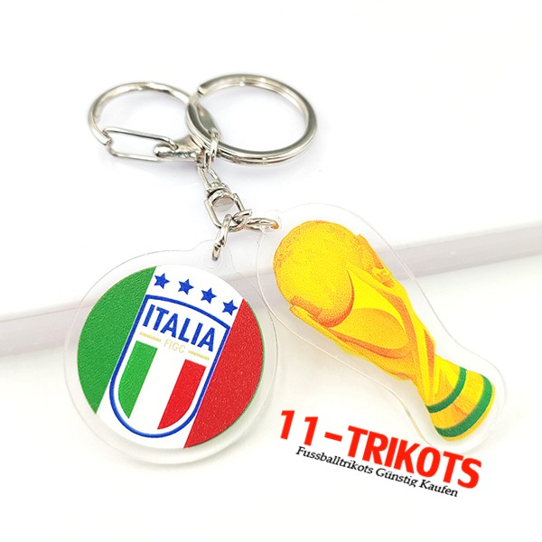 Neues Schlüsselhalter Arrondir WM 2022 + Italien Grün/Weiß/Rot