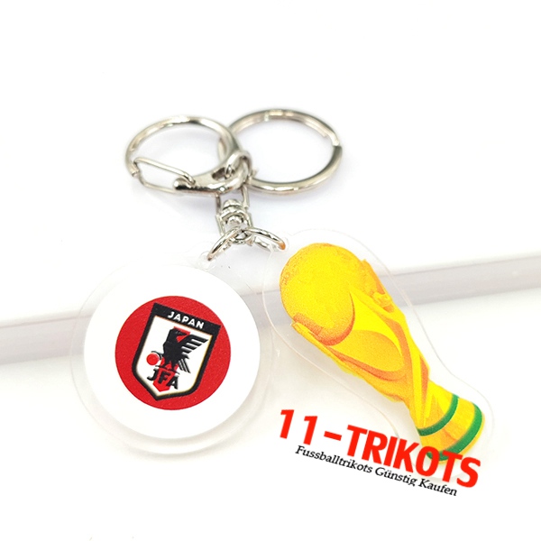 Neues Schlüsselhalter Arrondir WM 2022 + Japan Weiß/Rot