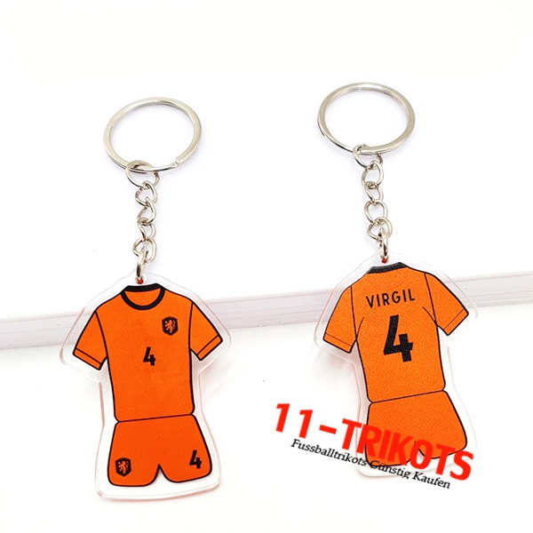 Neues Schlüsselhalter WM 2022 Niederlande (VIRGIL) Orange