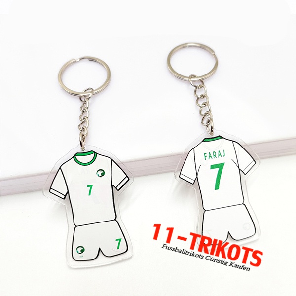 Neues Schlüsselhalter WM 2022 Saudi-Arabien (FARAJ) Weiß
