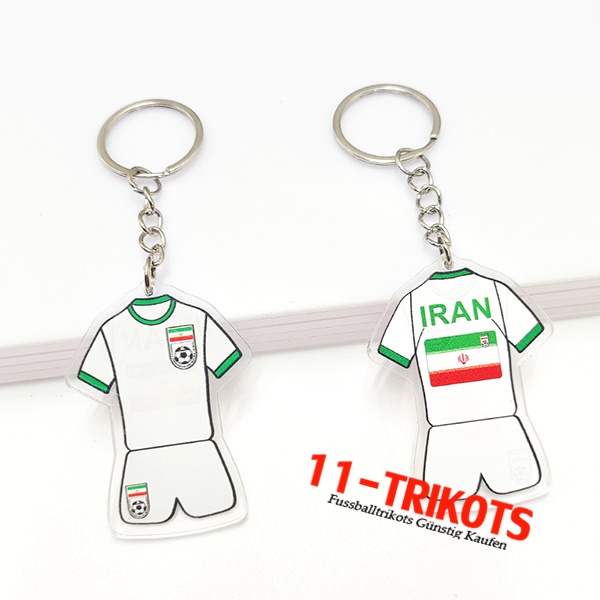 Neues Schlüsselhalter WM 2022 L'Iran Weiß