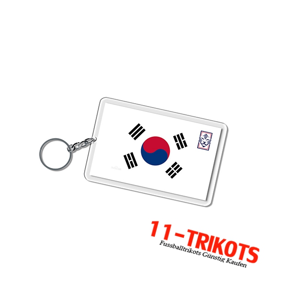 Neues Schlüsselhalter Carré WM 2022 Korea Republik Weiß