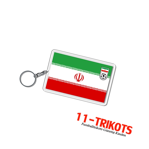 Neues Schlüsselhalter Carré WM 2022 L'Iran Grün/Weiß/Rot