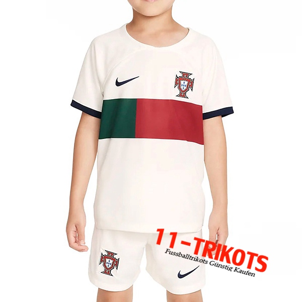 Portugal Kinder Auswärtstrikot WM 2022