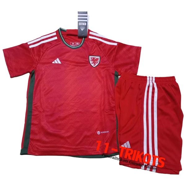 Wales Kinder Heimtrikot WM 2022