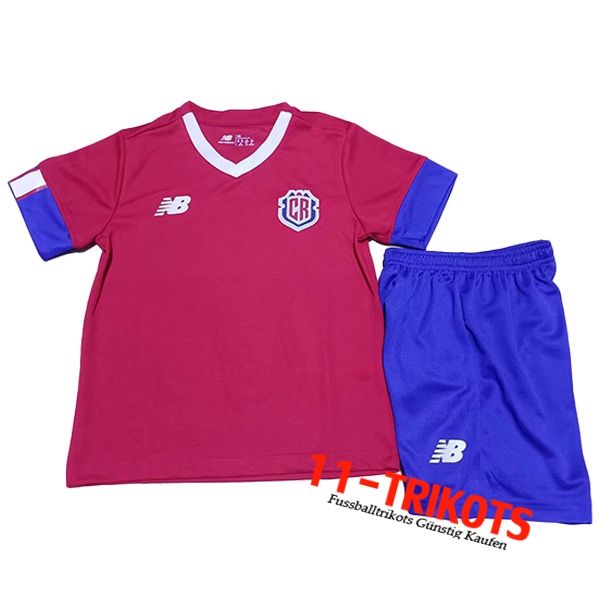 Costa Rica Kinder Heimtrikot WM 2022