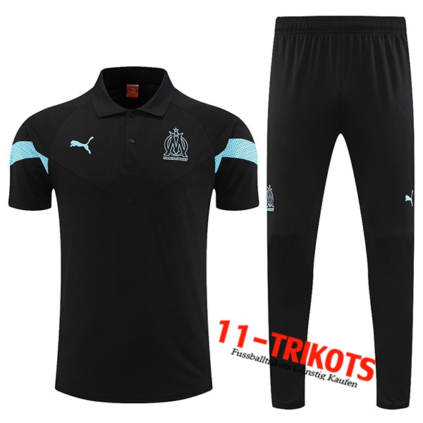 Marseille Poloshirt Schwarz 2022/2023