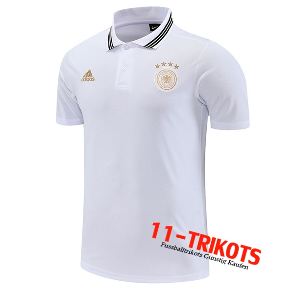 Deutschland Poloshirt Weiß 2022/2023