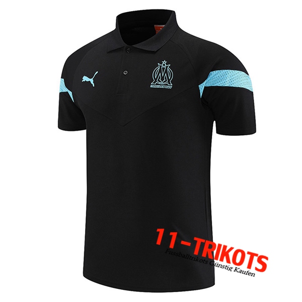 Marseille Poloshirt Schwarz 2022/2023