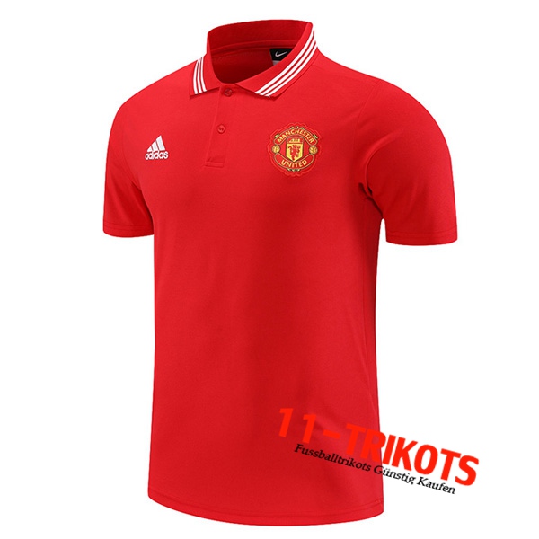 Manchester United Poloshirt Rot 2022/2023