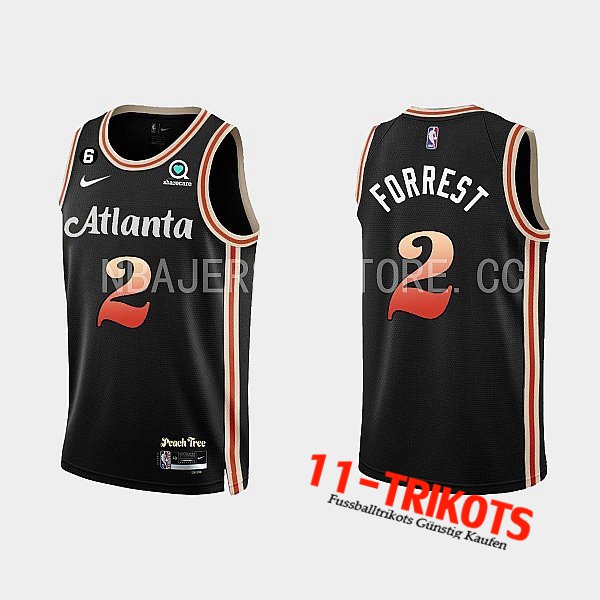 Trikots Atlanta Hawks (FORREST #2) 2022/23 Schwarz