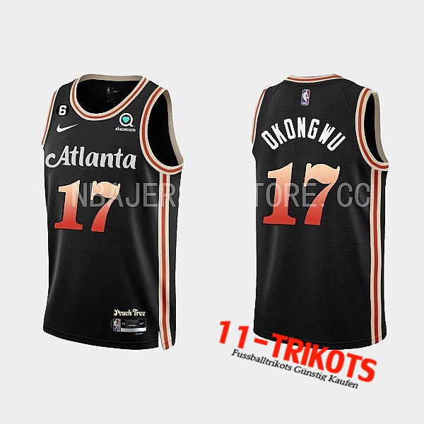 Trikots Atlanta Hawks (OKONGWU #17) 2022/23 Schwarz