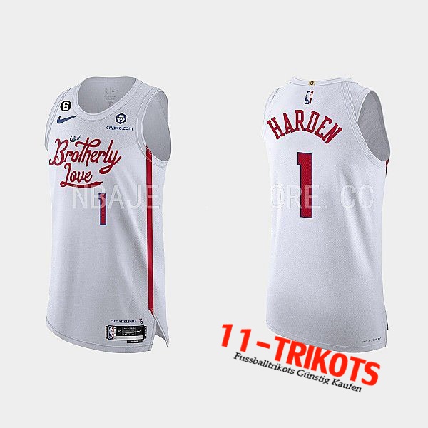 Trikots Philadelphia 76ers (HARDEN #1) 2022/23 Weiß